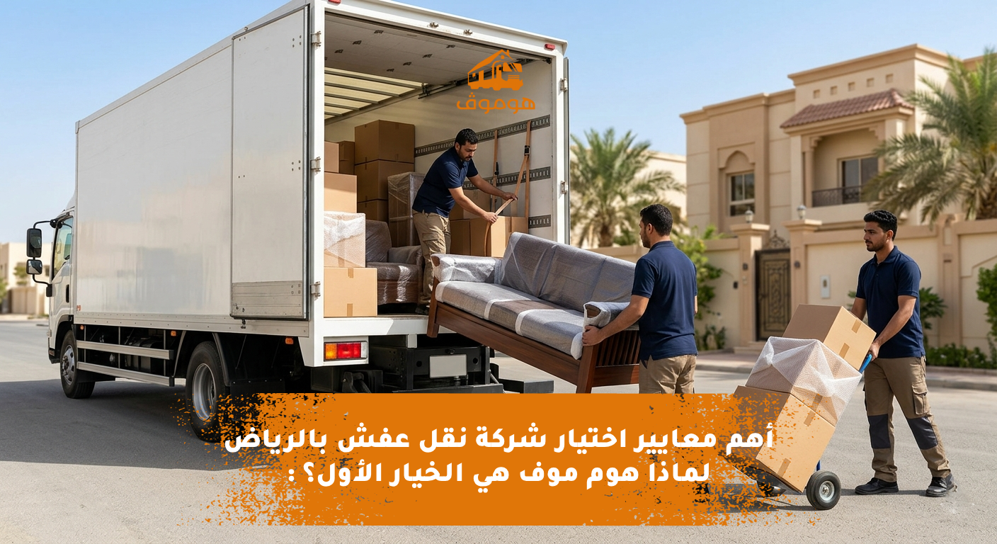 فريق عمل محترف ينقل الأثاث المنزلي بأمان في الرياض
